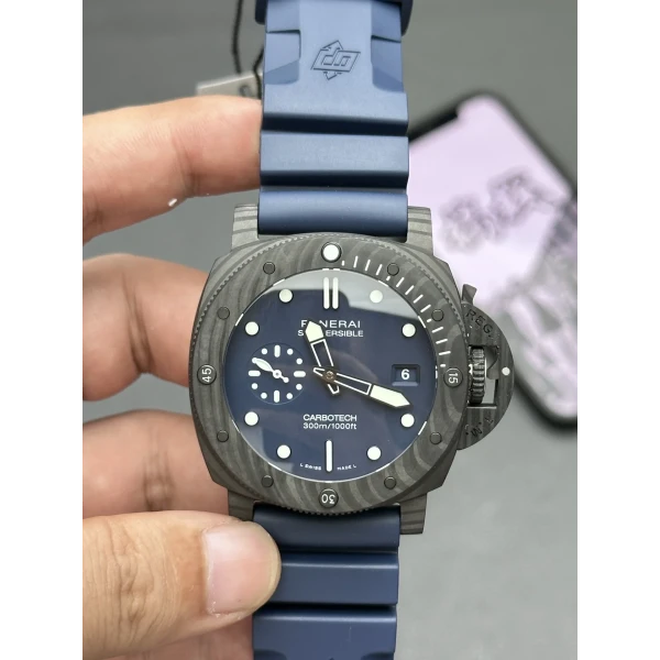 VS Factory Panerai Submersible QuarantaQuattro Carbotech “Blu Abisso” 44mm PAM01232 1:1 Super Clone – DDP.900 Movement