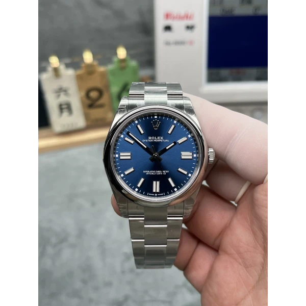 VS Factory Rolex Oyster Perpetual 41mm Bright Blue Dial (124300) 1:1 Super Clone - DD3230 Movement