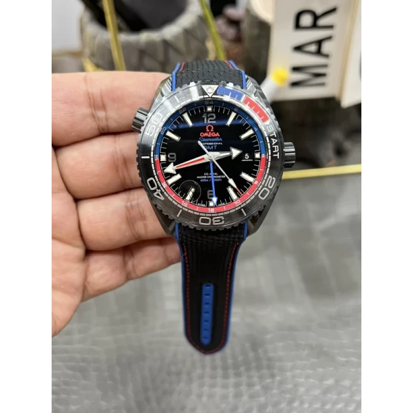 VS Factory Omega Seamaster Planet Ocean 600M GMT “Deep Black” ETNZ Edition 45.5mm (215.92.46.22.01.004) 1:1 Super Clone – DD8906 Movement
