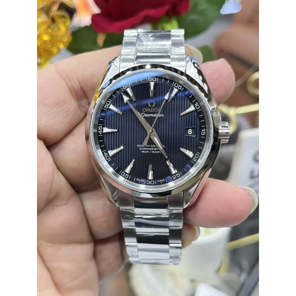 VS Factory Omega Seamaster Aqua Terra 150M 41.5mm Blue Vertical Teak Dial (231.10.42.21.03.003) 1:1 Super Clone – DD8500 Movement