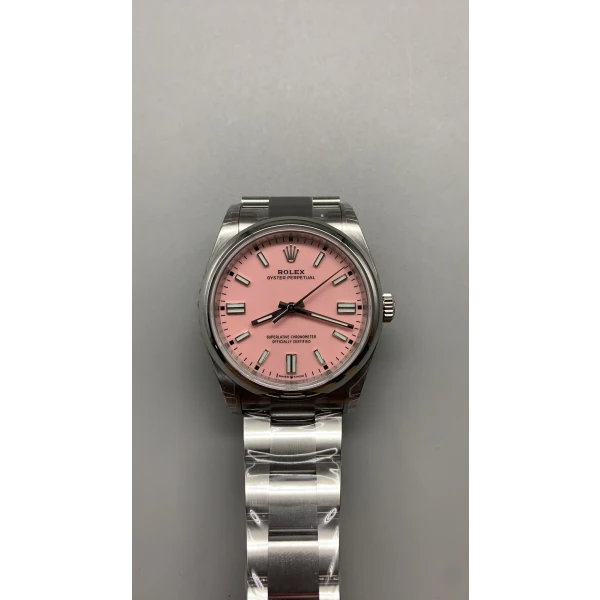 VS Factory Rolex Oyster Perpetual 36mm “Candy Pink”Dial Smooth Bezel Oyster Bracelet (126000) 1:1 Super Clone – DD3230 Movement