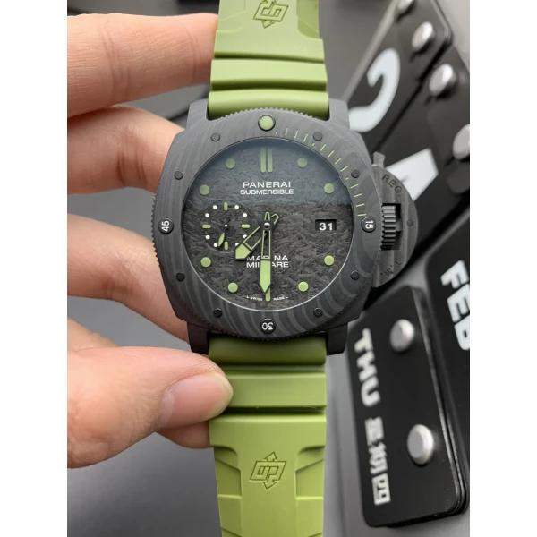 VS Factory Panerai Submersible Marina Militare Carbotech 47mm PAM00961 “COMSUBIN” 1:1 Super Clone – DDP.9010 Movement