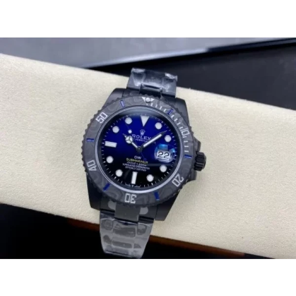 VS Factory Rolex Submariner Date “DiW Blue Gradient” PVD & Carbon Bezel 1:1 Super Clone – DD3135 Movement