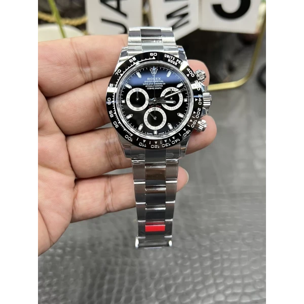 VS Factory Rolex Cosmograph Daytona Black Dial Black Ceramic Bezel 40mm (116500LN) 1:1 Super Clone – DD4130 Movement