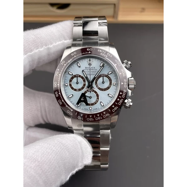 VS Factory Rolex Cosmograph Daytona “Ice Blue” Platinum (116506) 1:1 Super Clone – DD4130 Movement