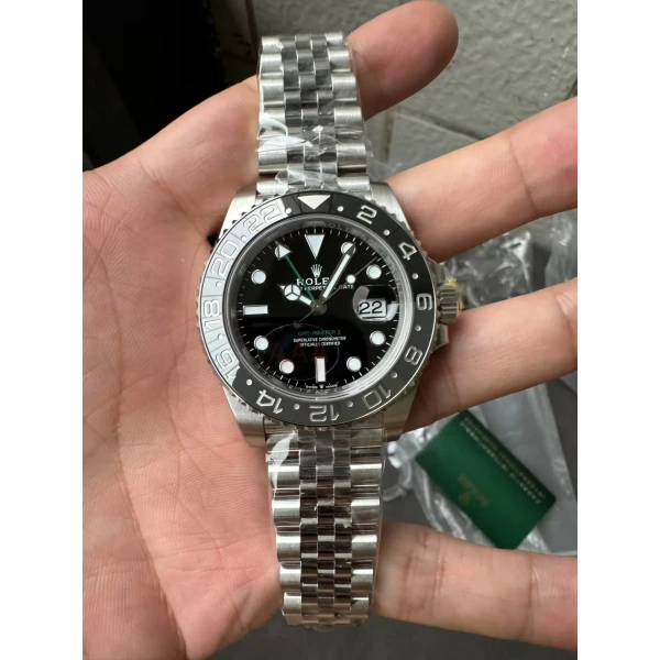 VS Factory Rolex GMT-Master II “Bruce Wayne”Black/Grey Ceramic Bezel Jubilee Bracelet (126710grnr) 1:1 Super Clone – DD3285 Movement