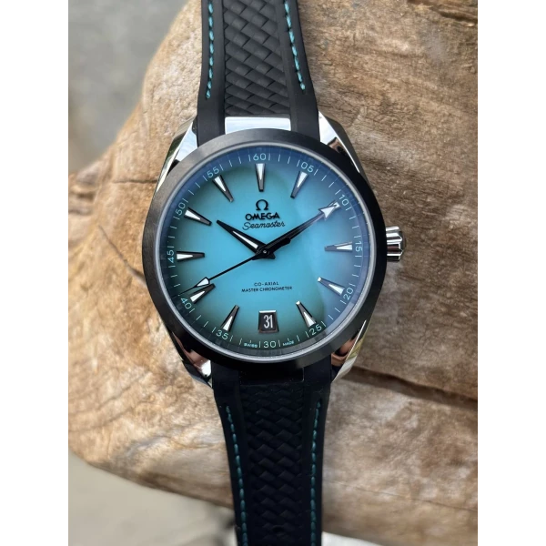 VS Factory Omega Seamaster Aqua Terra 150M 41mm Gradient Turquoise Dial Ceramic Bezel (220.32.41.21.03.001) 1:1 Super Clone – DD8900 Movement