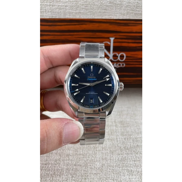 VS Factory Omega Seamaster Aqua Terra 150M 41mm Blue Dial Light Blue Accents (220.10.41.21.03.002) 1:1 Super Clone – DD8900 Movement