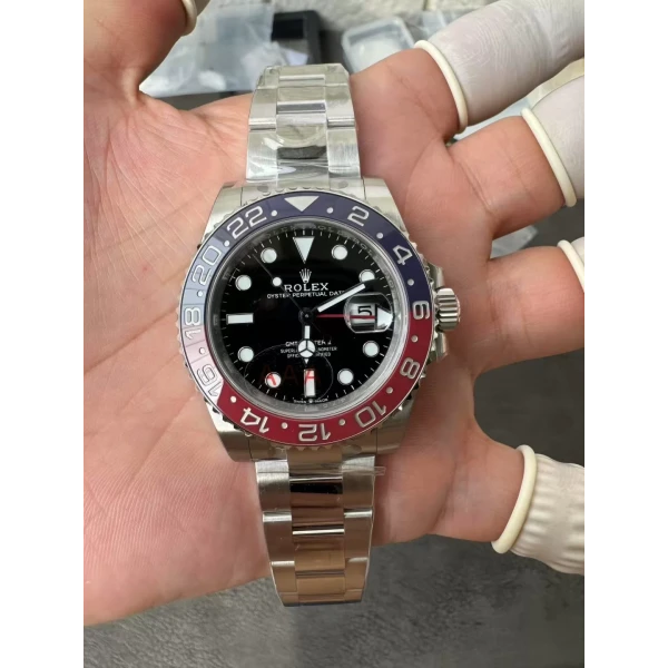 VS Factory Rolex GMT-Master II “Pepsi” Red/Blue Ceramic Bezel Oyster Bracelet (126710blro) 1:1 Super Clone – DD3285 Movement
