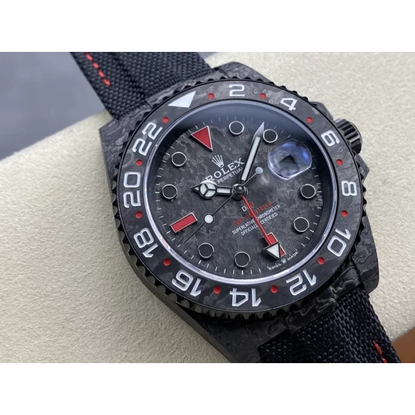 VS Factory Rolex GMT-Master II “DiW Carbon” Forged Carbon Fiber (Custom Edition) 1:1 Super Clone – DD3285 Movement