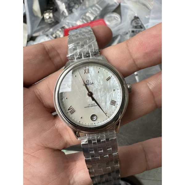 VS Factory Omega De Ville Prestige 34mm Mother-of-Pearl Dial (434.10.34.20.05.001) 1:1 Super Clone -DD8800 Movement