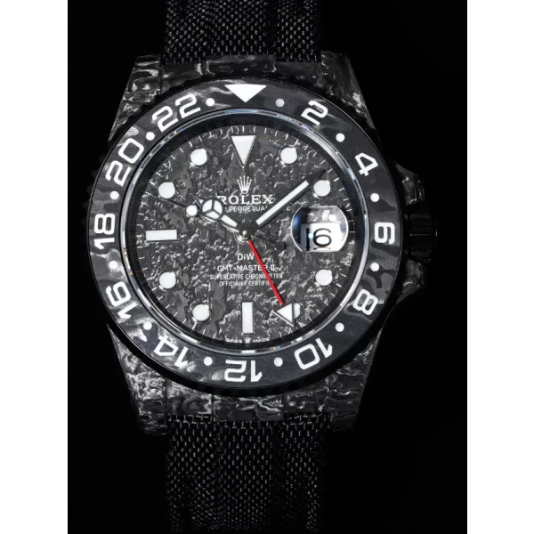 VS Factory Rolex GMT-Master II “DiW Carbon Stealth” Forged Carbon Fiber (Custom Edition) 1:1 Super Clone – DD3285 Movement