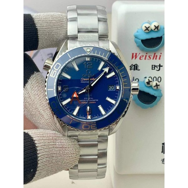 VS Factory Omega Seamaster Planet Ocean 600M GMT Blue Dial (215.30.44.22.03.001) 1:1 Super Clone - DD8906 Movement