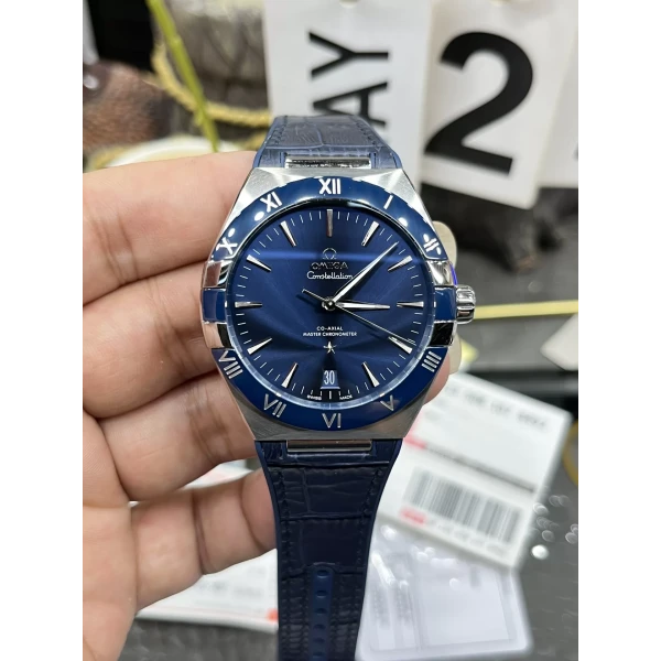 VS Factory Omega Constellation 41mm Steel Blue Ceramic Bezel (131.33.41.21.03.001) 1:1 Super Clone – DD8900 Movement