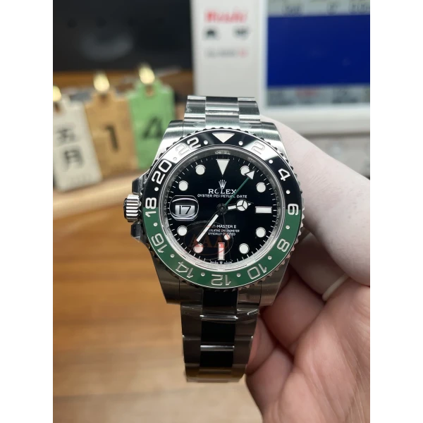 VS Factory Rolex GMT-Master II “Sprite” Left-Handed Black/Green Oyster Bracelet (126720VTNR) 1:1 Super Clone - DD3285 Movement