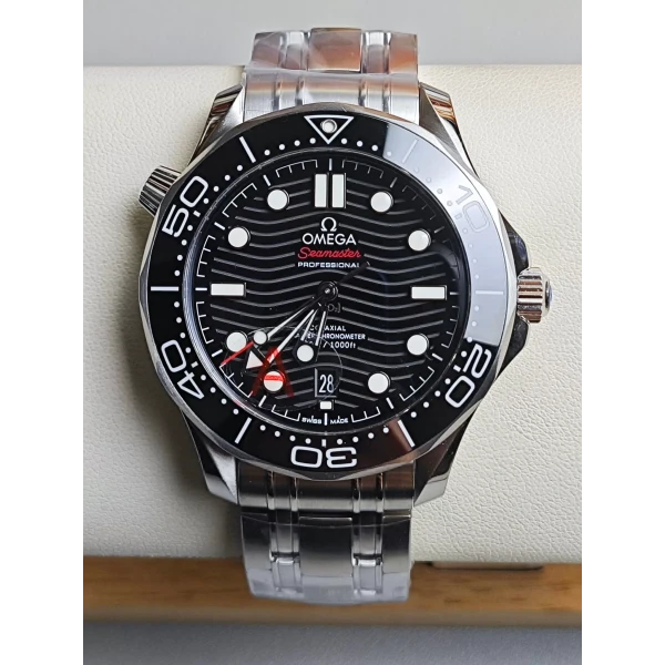 VS Factory Omega Seamaster Diver 300M 42mm Black Wave Dial Black Ceramic Bezel Stainless Steel Bracelet (210.30.42.20.01.001) 1:1 Super Clone – DD8800 Movement