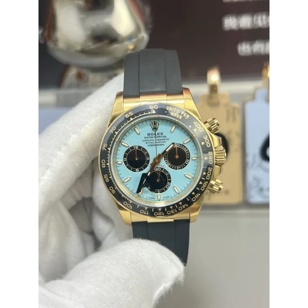 VS Factory Rolex Cosmograph Daytona “Tiffany” Turquoise Dial Rubber Strap (126518LN) 1:1 Super Clone – DD4131 Movement