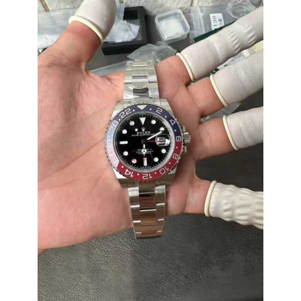 VS Factory Rolex GMT-Master II “Pepsi” Red/Blue Ceramic Bezel Oyster Bracelet (126710blro) 1:1 Super Clone – DD3285 Movement