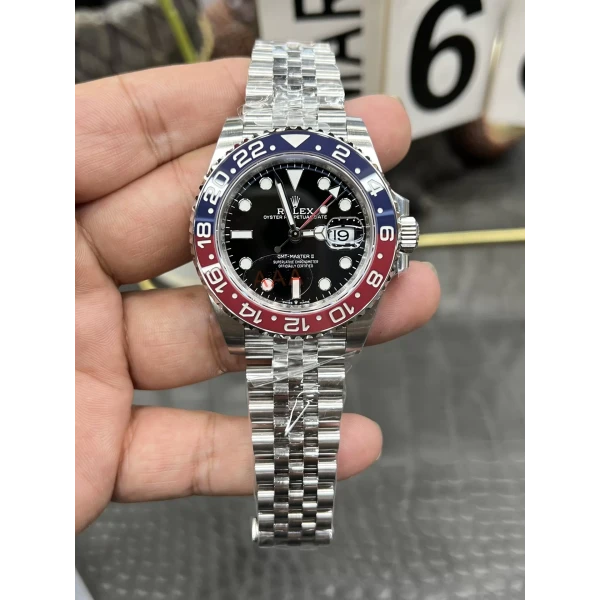 VS Factory Rolex GMT-Master II “Pepsi” Red/Blue Ceramic Bezel Jubilee Bracelet (126710blro) 1:1 Super Clone – DD3285 Movement