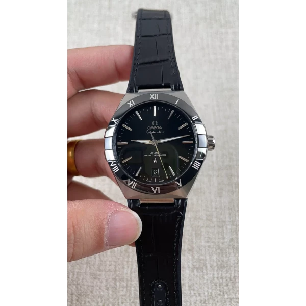 VS Factory Omega Constellation 41mm Steel Black Ceramic Bezel Black Dial (131.33.41.21.01.001) 1:1 Super Clone – DD8900 Movement