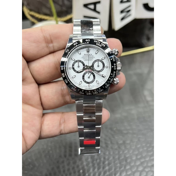 VS Factory Rolex Cosmograph Daytona “Panda” White Dial (116500LN) 1:1 Super Clone – DD4130 Movement