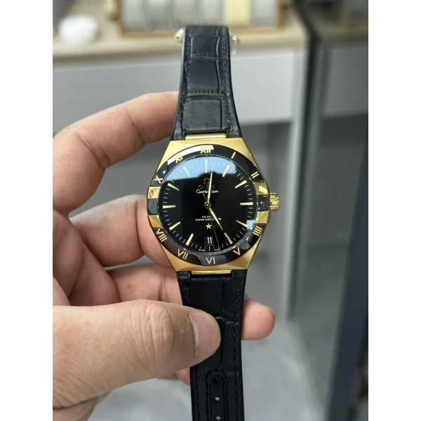 VS Factory Omega Constellation 41mm Yellow Gold Black Ceramic (131.63.41.21.01.001) 1:1 Super Clone – DD8900 Movement