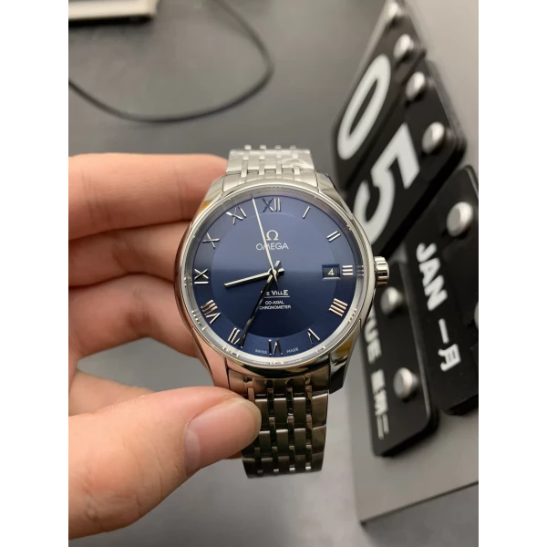 VS Factory Omega De Ville Prestige 39.5mm Blue Dial (424.10.40.20.03.001) 1:1 Super Clone – DD2500 Movement