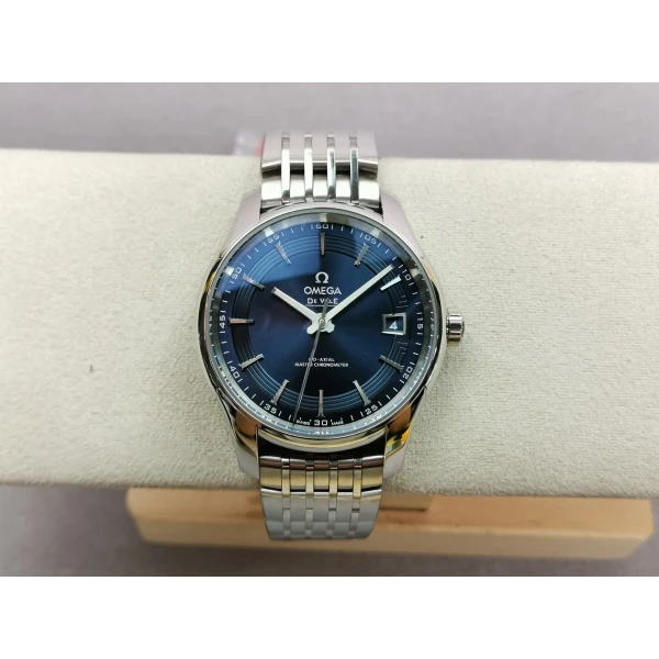 VS Factory Omega De Ville Hour Vision 41mm Blue Dial (431.33.41.21.03.001) 1:1 Super Clone - DD8500 Movement