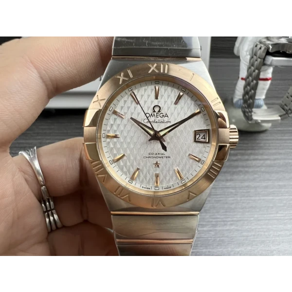 VS Factory Omega Constellation Co-Axial 38mm Two-Tone Sedna Gold (123.20.38.21.02.007) 1:1 Super Clone -DD8500 Movement